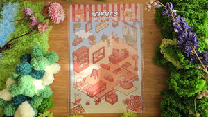 Tiny Shop Series | BAKERY | DIY Scene Sticker Set