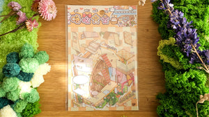 Tea Party Series | HAMSTER | DIY Scene Sticker Set