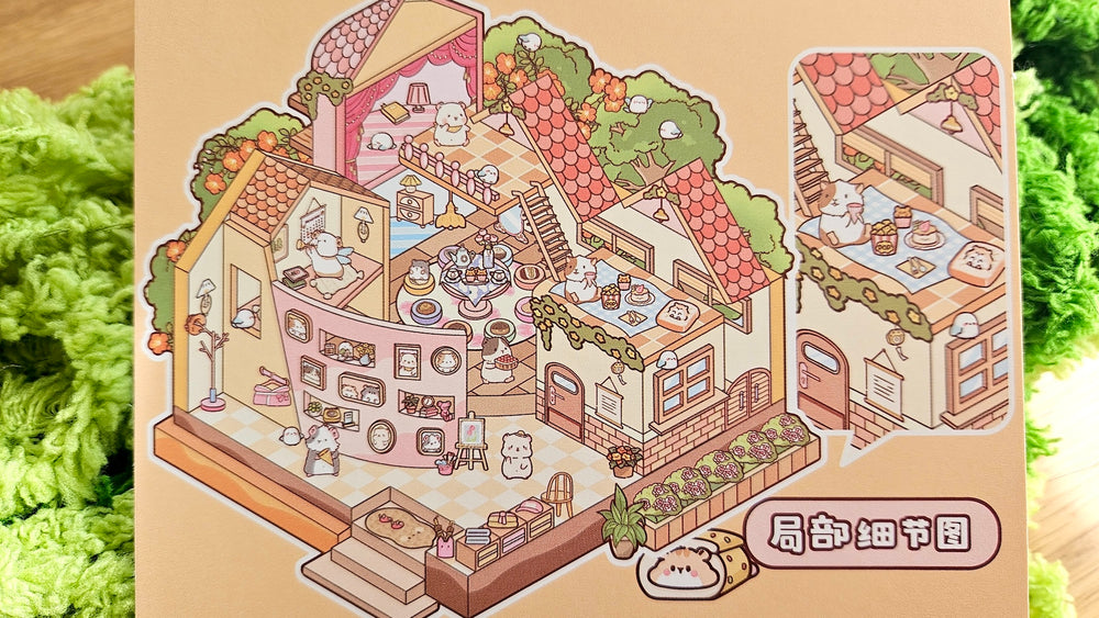 Tea Party Series | HAMSTER | DIY Scene Sticker Set