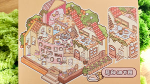 Tea Party Series | HAMSTER | DIY Scene Sticker Set