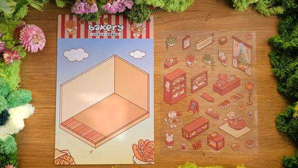 Tiny Shop Series | BAKERY | DIY Scene Sticker Set