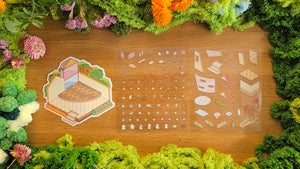 Tea Party Series | HAMSTER | DIY Scene Sticker Set