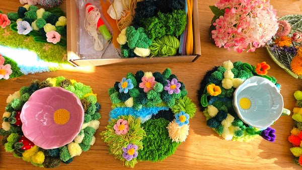 FORGET-ME-NOT FOREST | DIY Moss Coaster