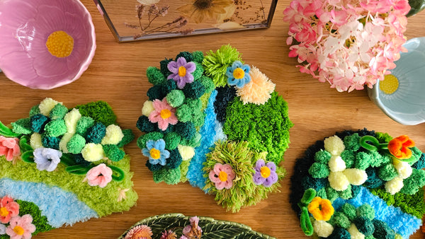 FORGET-ME-NOT FOREST | DIY Moss Coaster