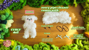 CURLY | Bag Charm Doll Kit