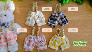 Gingham Overalls