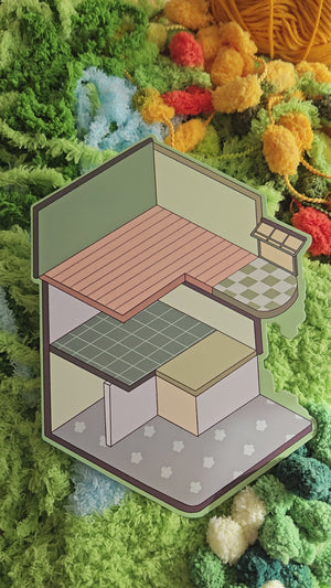 PANDA HOUSE | DIY Scene Sticker Set