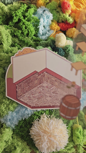 Small Town Series | CHEESE SHOP | DIY Scene Sticker Set