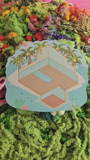 Dream Life Series | ISLAND PARADISE | DIY Scene Sticker Set