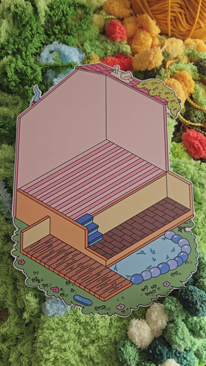 BUNNY TREEHOUSE | DIY Scene Sticker Set