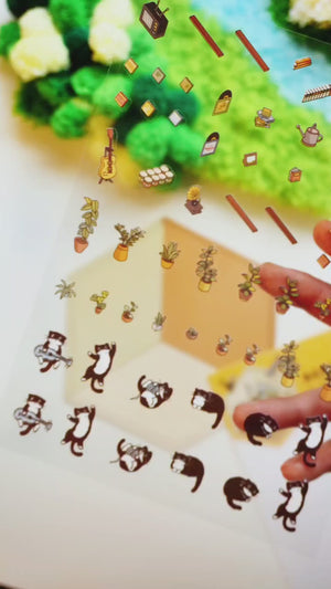 CAPYBARA ARCADE | DIY Scene Sticker Set